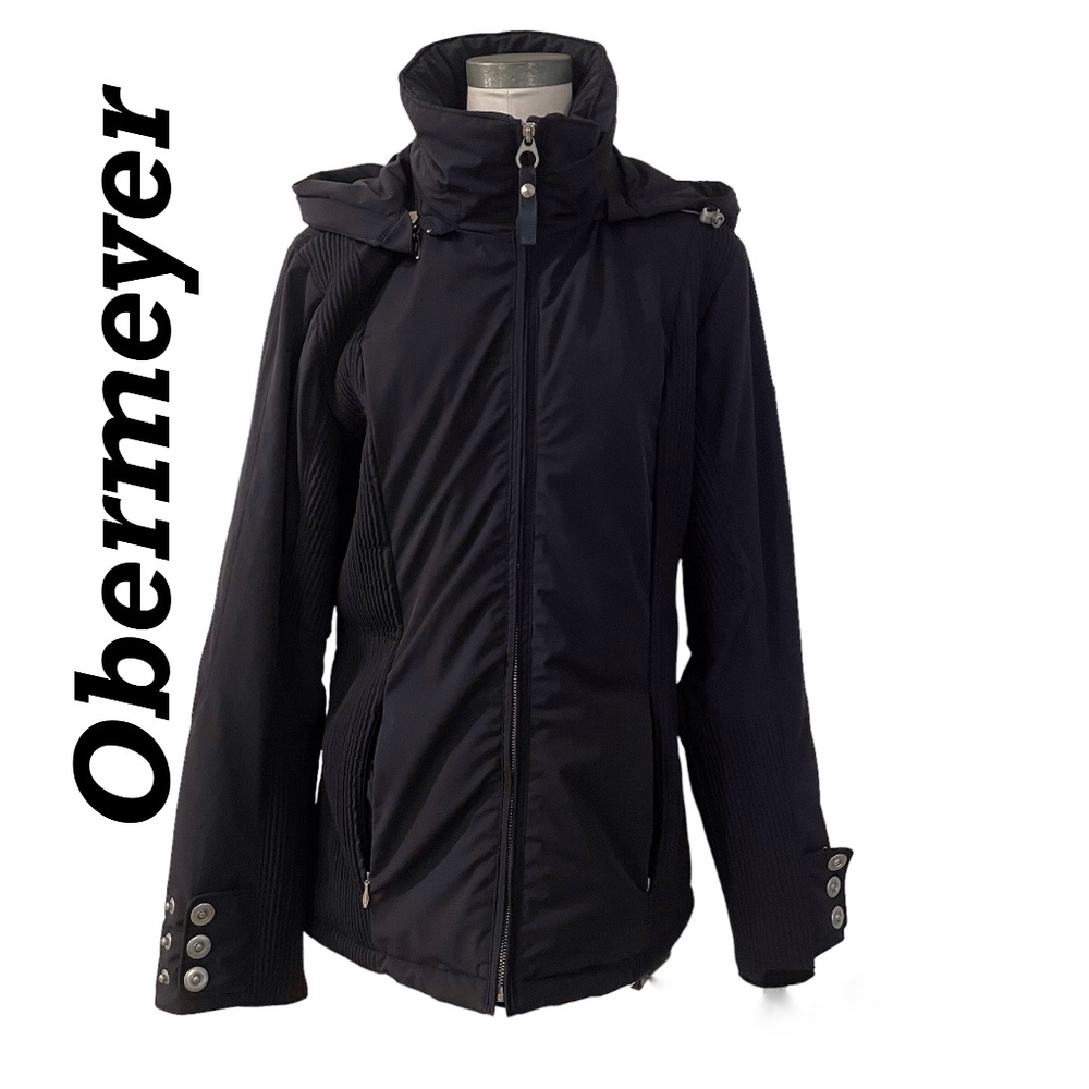 OBERMEYER Black SKI Coat Size 10 PERFECT condition